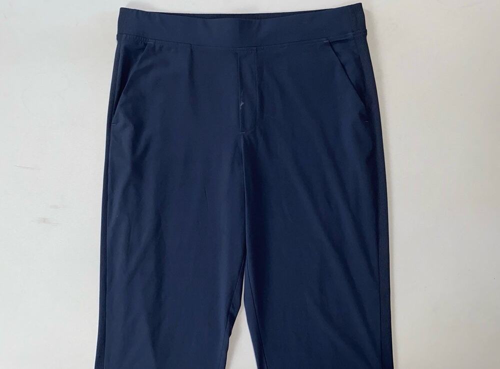 Athleta 198671 Women's Brooklyn Mid-Rise Pull On Ankle Pants. Navy, Size 14. EUC